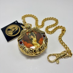Fantasy Watch - Vampire Woman Pocket Watch with Chain